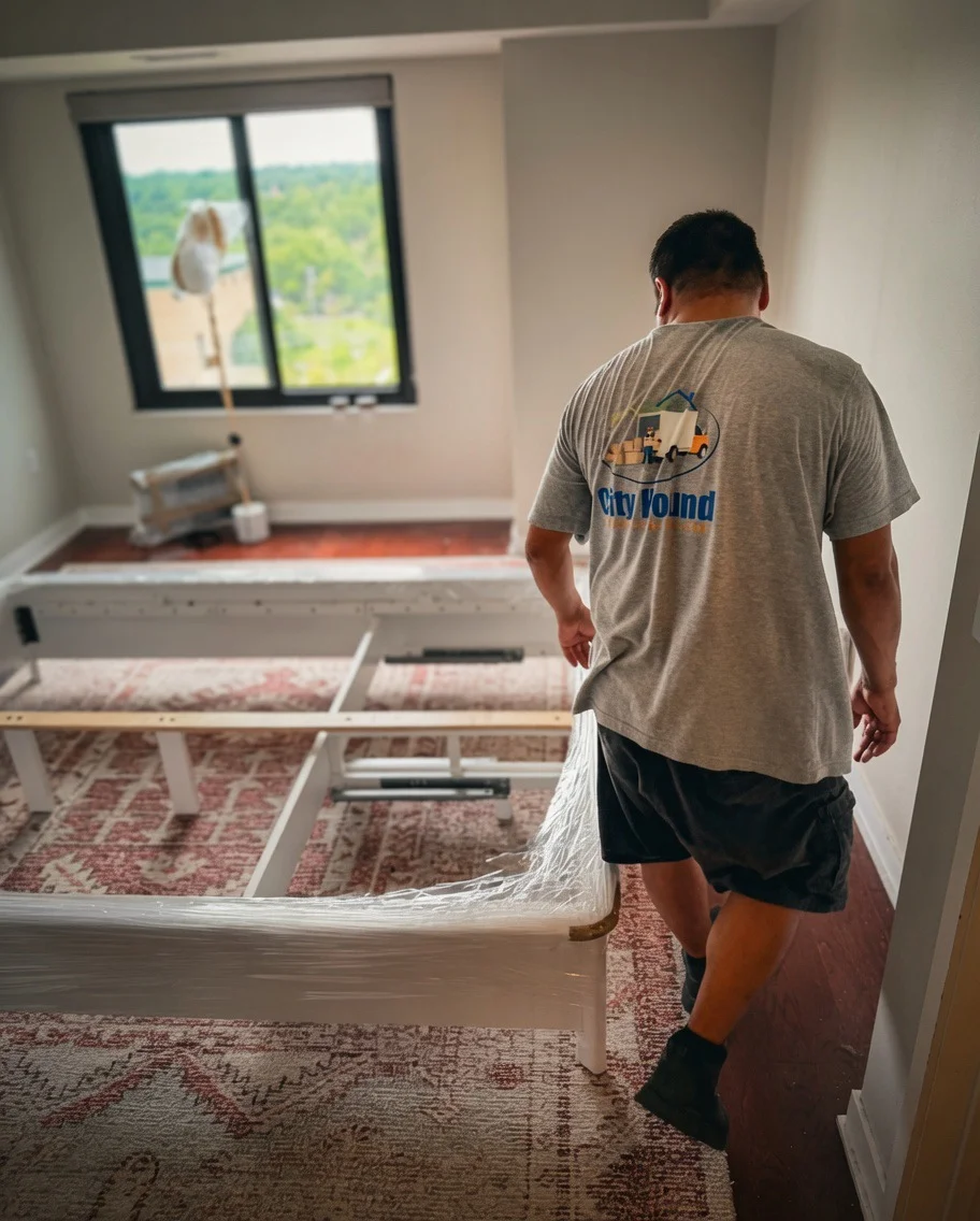 City Hound mover performing furniture disassembly service in Virginia